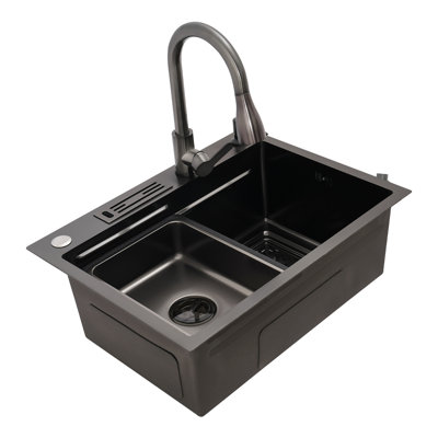 Stainless Steel Sink With Knife Holder