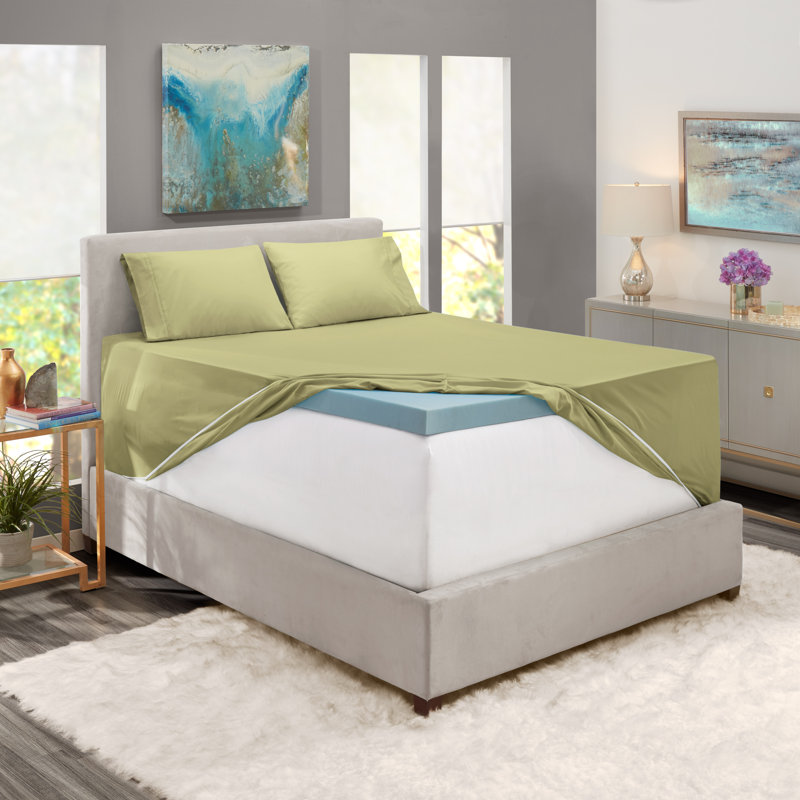 Sage Queen Deep Pocket Microfiber Cotton Sheet Set