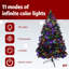 Arbre de Noël artificiel illuminé 6 pi / 7 pi Riva-1064836023