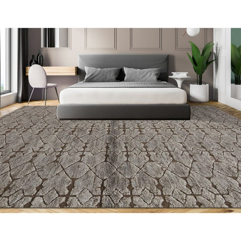 Moroccan Wool Geometric Area Rug