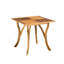 Table de salle à manger d'extérieur carrée en bois d'acacia - L 31,50 po x l 31,50 po x H 30,00 po