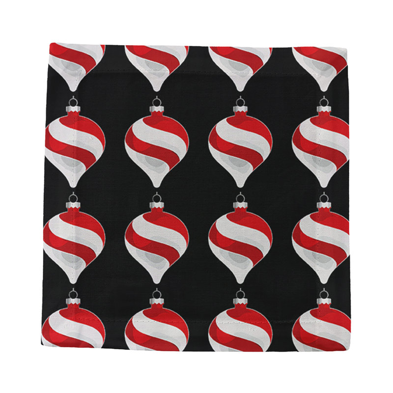 Square Napkins, Black