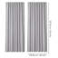  100% Blackout Curtains Thermal Linen Look Pair Ready Made 46x54 in Grey