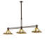 72" Long Nevada 3 Light Island Pendant