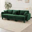 Canapé 3 places avec accoudoirs en forme de coquillage et pieds cylindriques Boucle-777964056-777964071-777964060