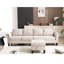 Bureau modulaire moderne en tissu de lin avec rangement 4, avec rangement, pour le salon-1073111734-1073111736