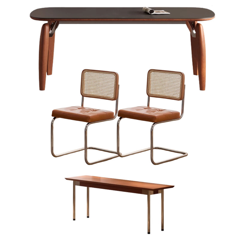 Ensemble de table de salle à manger Delicate, H 29,52 po x L 70,86 po x l 31,49 po