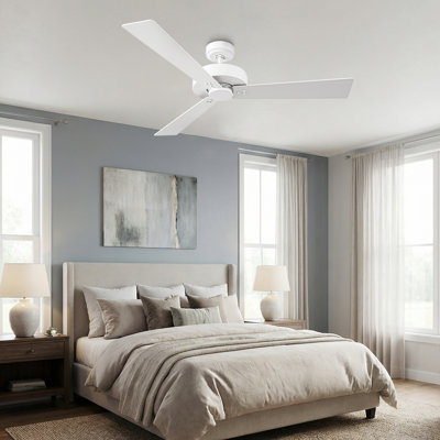 Ventilateur de plafond 52 po avec pales à double paroi, moteur à courant continu réversible 52 po