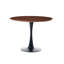 Table de salle à manger en bois massif noyer et noir-118760527