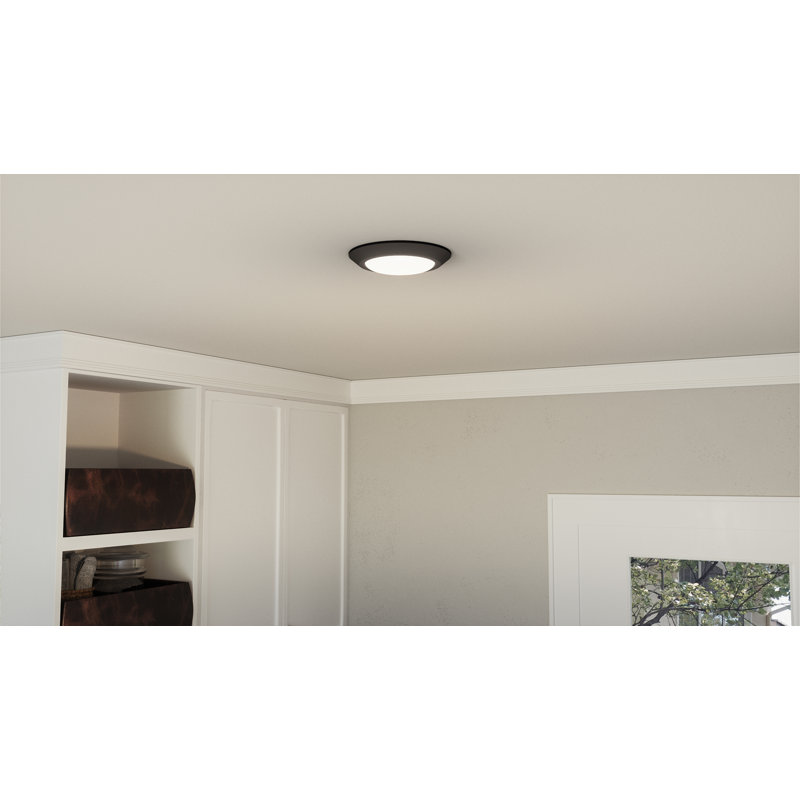 Plafonnier encastré 1 lumière Airianna, H 1,25 po x l 7,75 po x P 7,75 po