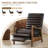 26" Wide Mid Century Modern Oil Wax Leather Manual Club Recliner Chair (Set Of 4)-396682591