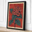 Hydrangea Woodblock Botanical - Wrapped Canvas-1107551785-1107551784
