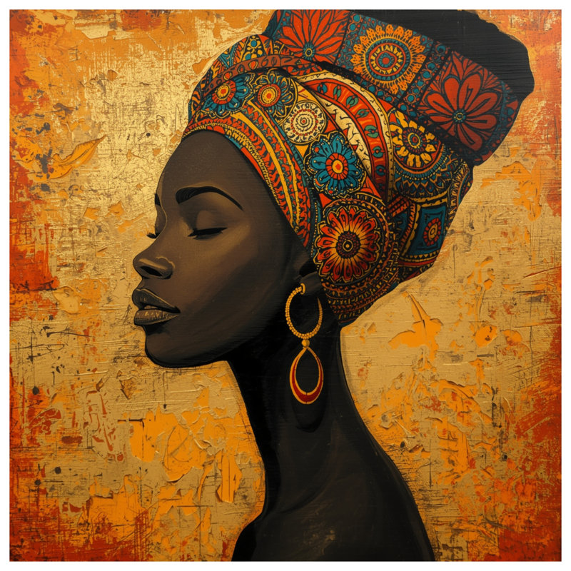 Housses de couette femme africaine, Grand lit