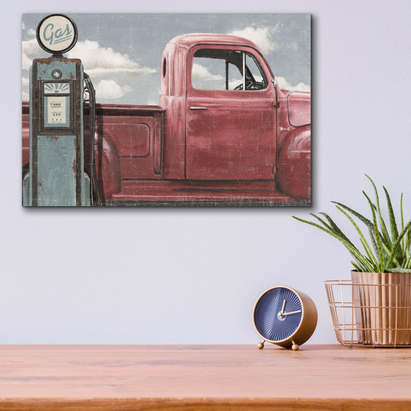 «Vintage Truck 1» par James Wiens, art mural en verre acrylique