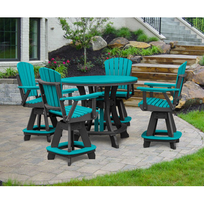 Round 4 - Person 44'' Counter Height Dining Set