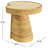 Nile Rattan Short Accent Table