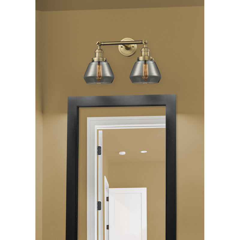 Éclairage pour salle de bain à intensité variable 2 lumières Chill, Plaqué couleur fumée, Ampoule DEL 6 watts Vinage