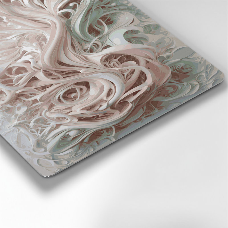 Art mural gris Biomorphic Abstraction 51, H 20 po x l 24 po