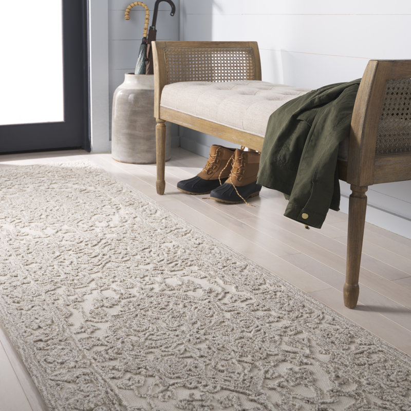 Tapis oriental en laine touffeté à la main Martha Stewart, Tapis de couloir 2 pi 3 po x 8 pi