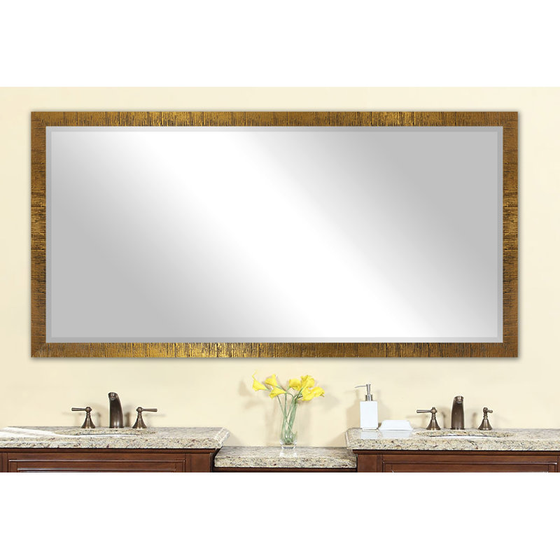 Coles Rectangle Wall Mirror, Gold