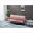Sofas Couches | Modern Convertible Sofa Bed, Premium Velvet, Golden Metal Legs, For Small Living Rooms & Studios | Rose | Solid Wood+MDF-1768251760