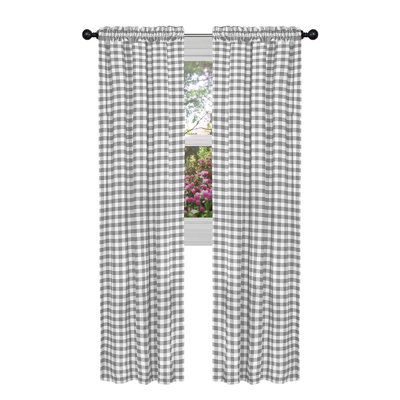 Paire de rideaux semi-transparents avec passe-tringle Ramillies