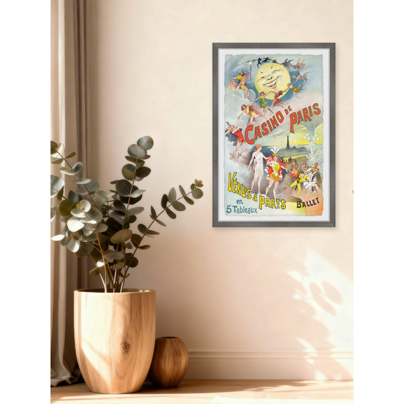 "Vénus à Paris", reproduction encadrée, H 24 po x l 16 po