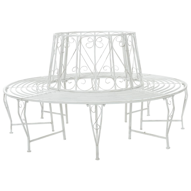 Outdoor Bench, Antique White