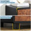 Armoire haute en chêne texturé à 5 tiroirs, 46 pouces avec profil incurvé et console télé, unité de rangement polyvalente pour la chambre à coucher, le salon ou le couloir