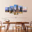 "Skylines And Cityscapes Charlotte", impression sur toile 5 pièces-93822543