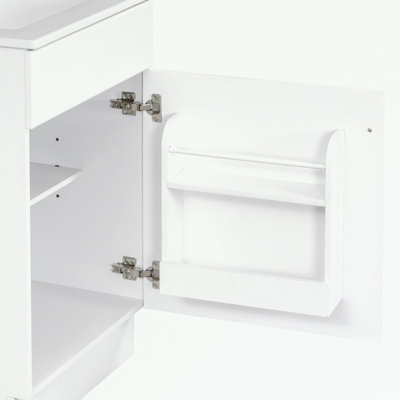 Bathroom Vanity and Mirror Cabinet Set with storage space