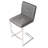 Kubic Brushed Stainless Steel Upholstered Velvet Seat Counter Height Barstool-2093038148