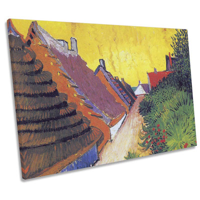 Vincent Van Gogh Street In SaintesMaries by Vincent Van Gogh - Wrapped Canvas Print