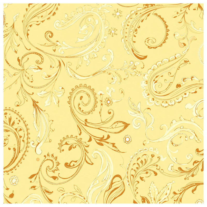 Édredon jaune à motif cachemire, Twin Extra Long
