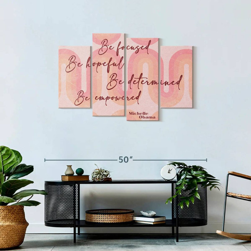 Impression sur toile de Michelle Obama, H 27 po x l 43 po x P 1,25 po
