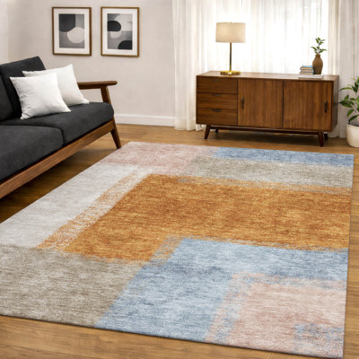 Tapis abstrait lavable à la machine de qualité supérieure Mayfield AMF2341