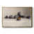 Toile avec cadre flottant or