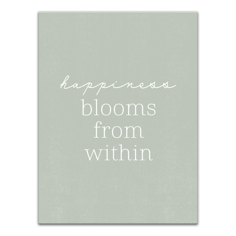 Happiness from Within Canvas Print, 40" H x 30" W