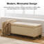 Repose-pieds de rangement en similicuir de 51 po-310840618