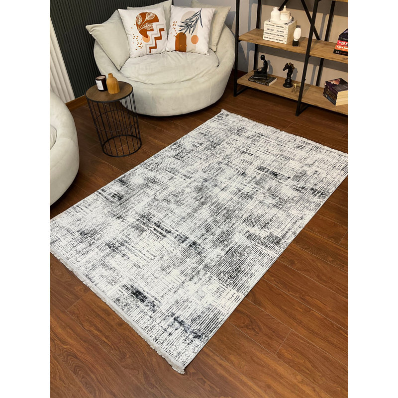 Amiliya Solid Colour Bamboo Slat / Seagrass Area Rug, Rectangle 200 x 290cm