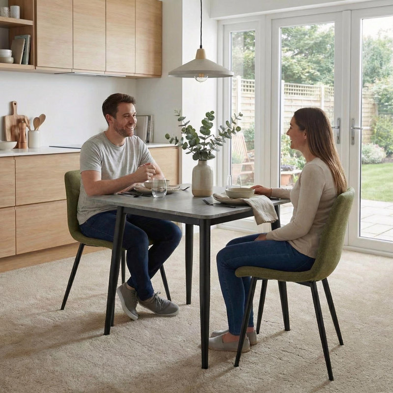 Stone Top Dining Table, Grey