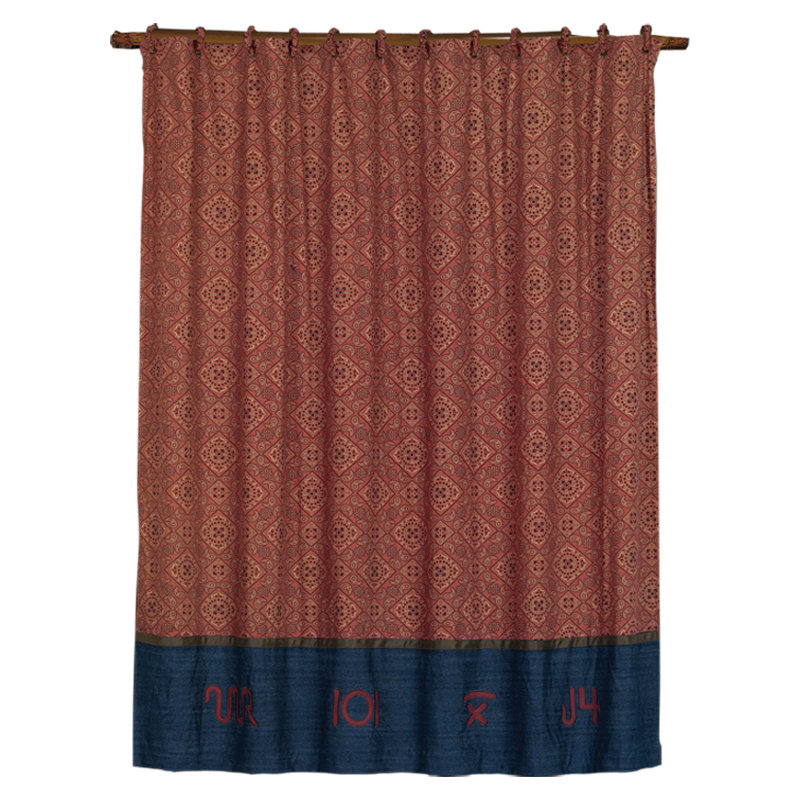 Wrangler Geometric Shower Curtain with Hooks Included