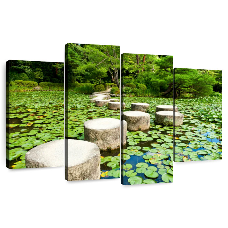 Harnek Japanese Stone Bridge, 54" H x 84" W