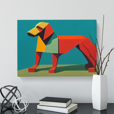 Dog Abstract Art Vol.1 - Wrapped Canvas Print