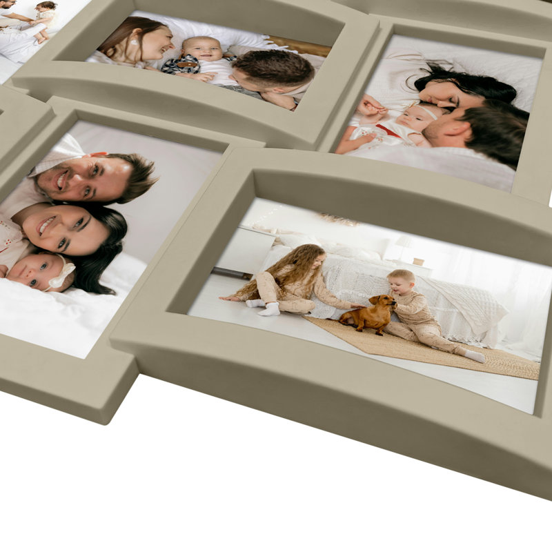 Cadre à 12 ouvertures, nouveau fini, Beige