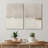 Minimal Landscape Beige Tan Abstract Grunge Modern Art Minimalist Neutral Decor Frame 2 Pieces Picture - Canvas Print-92285393-92285394