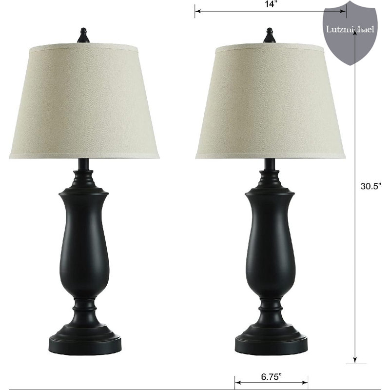 Ensemble de lampes de table en bronze foncé 28,5 po Mooresburg