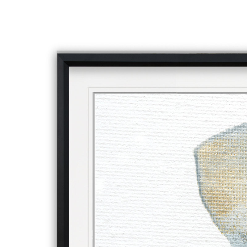«Sand and Sky III», peinture, H 30 po x l 30 po x p 1,5 po, Cadre plastique noir