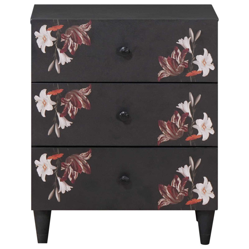 50cm W Solid Wood Bedside Table
