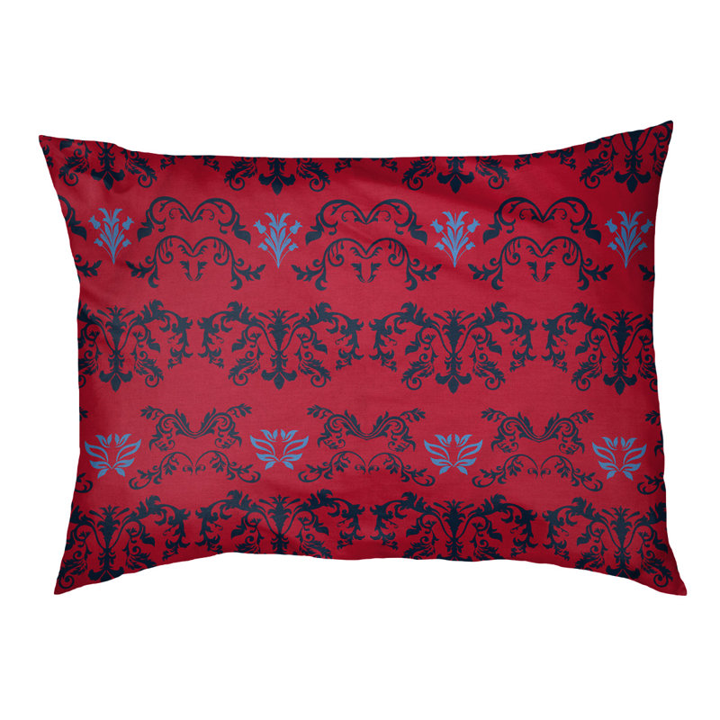 Coussin d'intérieur Jacksonville Football Baroque, Grand (l 50 po x P 40 po x H 6 po), Marine / Rouge / Bleu